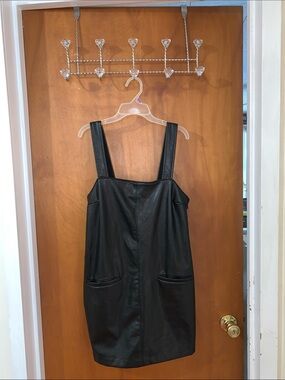 Abercrombie Vegan Leather Shift Dress